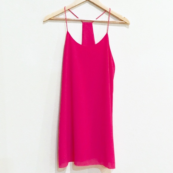 The Impeccable Pig Dresses & Skirts - The Impeccable Pig Bright Pink Mini Shift Dress